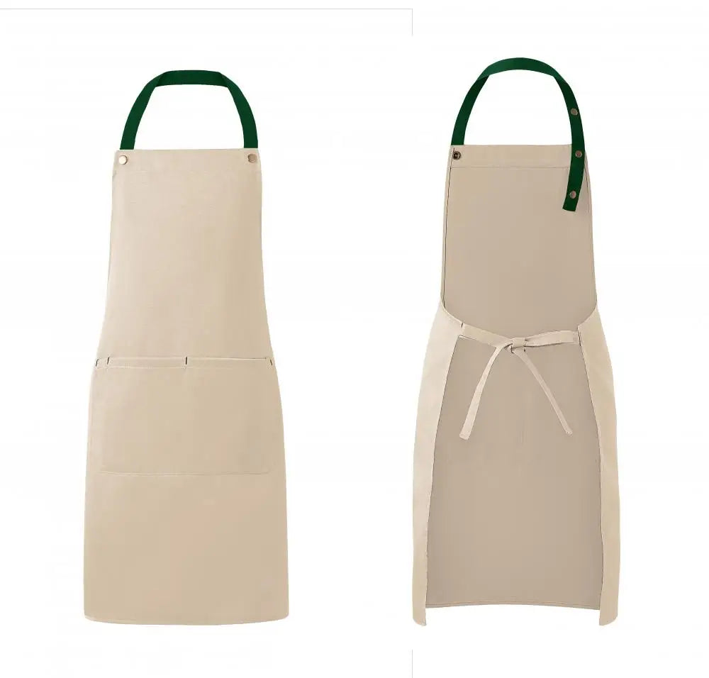 Kitchen Apron Custom Logo Polyester Plain Mandiles for Man Women Restaurant Bar Waiters Chefs Cleaning Bibs Nail Salon Aprons