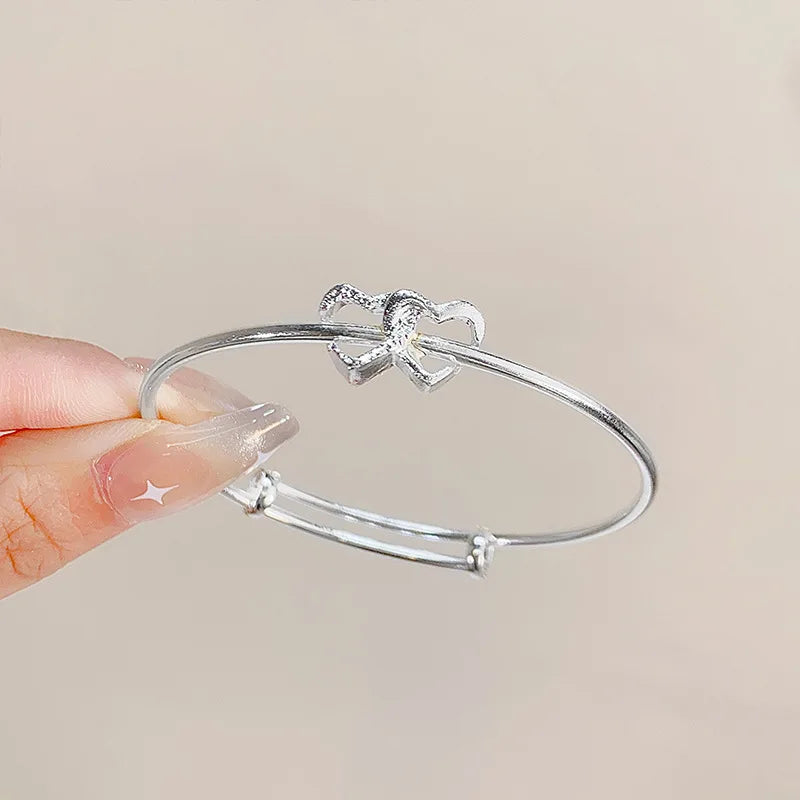 Luxury Sliver Bangles for Women Mobius Twisted Bangles Simple Bangle Wedding Party Jewelry Accessories Браслеты На Руку Женские
