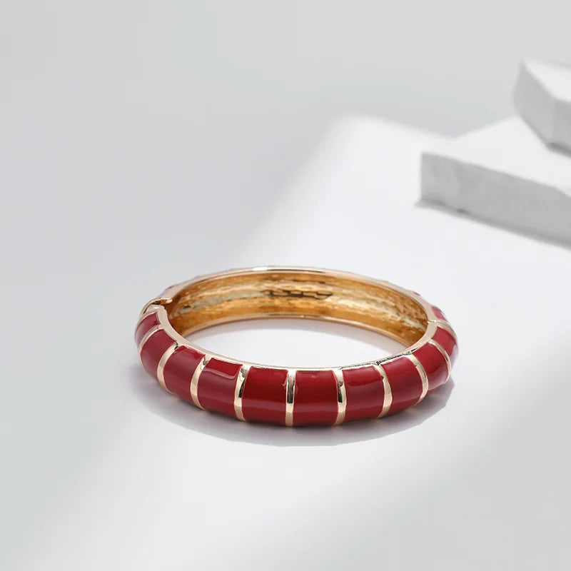 Multicolor Enamel Metal Bangles For Women New Designed Fashion Trendy Jewelry Accessories Gifts Bohemia Fancy Styles Bijoux
