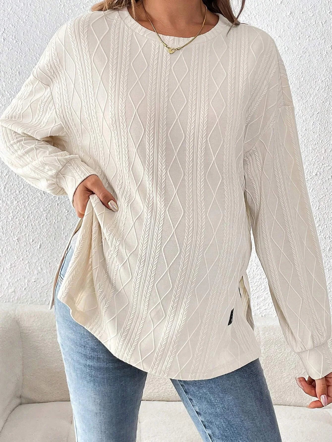 Pregnant Women Clothing Tees Maternity Clothes Pregnant Women Wear Round Neck Long Sleeve Monochrome Daily Leisure T-shirt