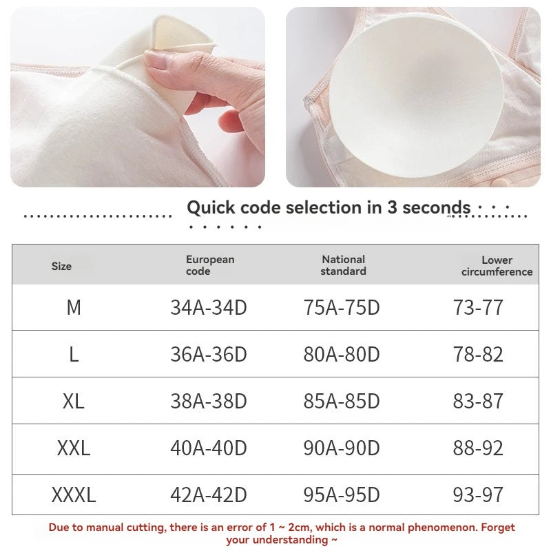 Sexy Vest-style Comfortable Maternity Bra Breathable Gathering Thin Nursing Underwear for Women Bra Comfortable Underwear Cotton
