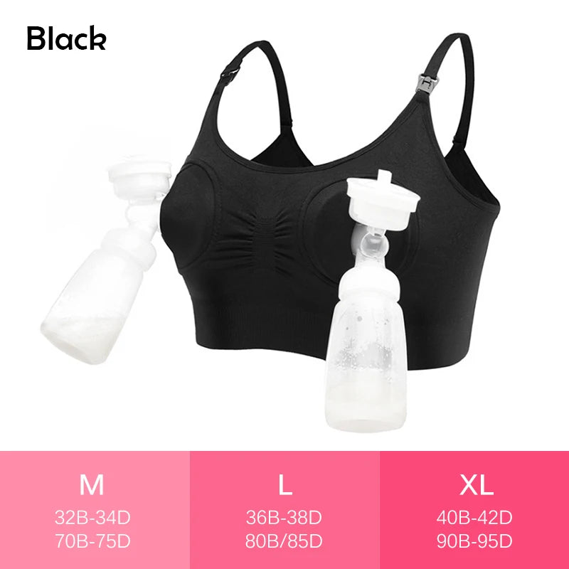 Maternity Bra for Breast Pump Special Nursing Bra Hands Pregnancy Clothes Breastfeeding Pumping Bra Can Wear All Day New