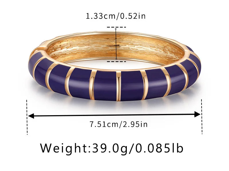 Multicolor Enamel Metal Bangles For Women New Designed Fashion Trendy Jewelry Accessories Gifts Bohemia Fancy Styles Bijoux