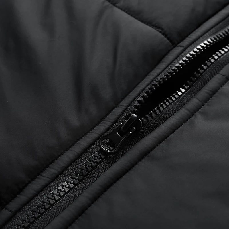 Winter Jacket 3 1-in -1 Removable 2-piece Set Mens Retro Long Warm Padded Jacket Snow Waterproof Thick Hooded Windbreaker Parkas