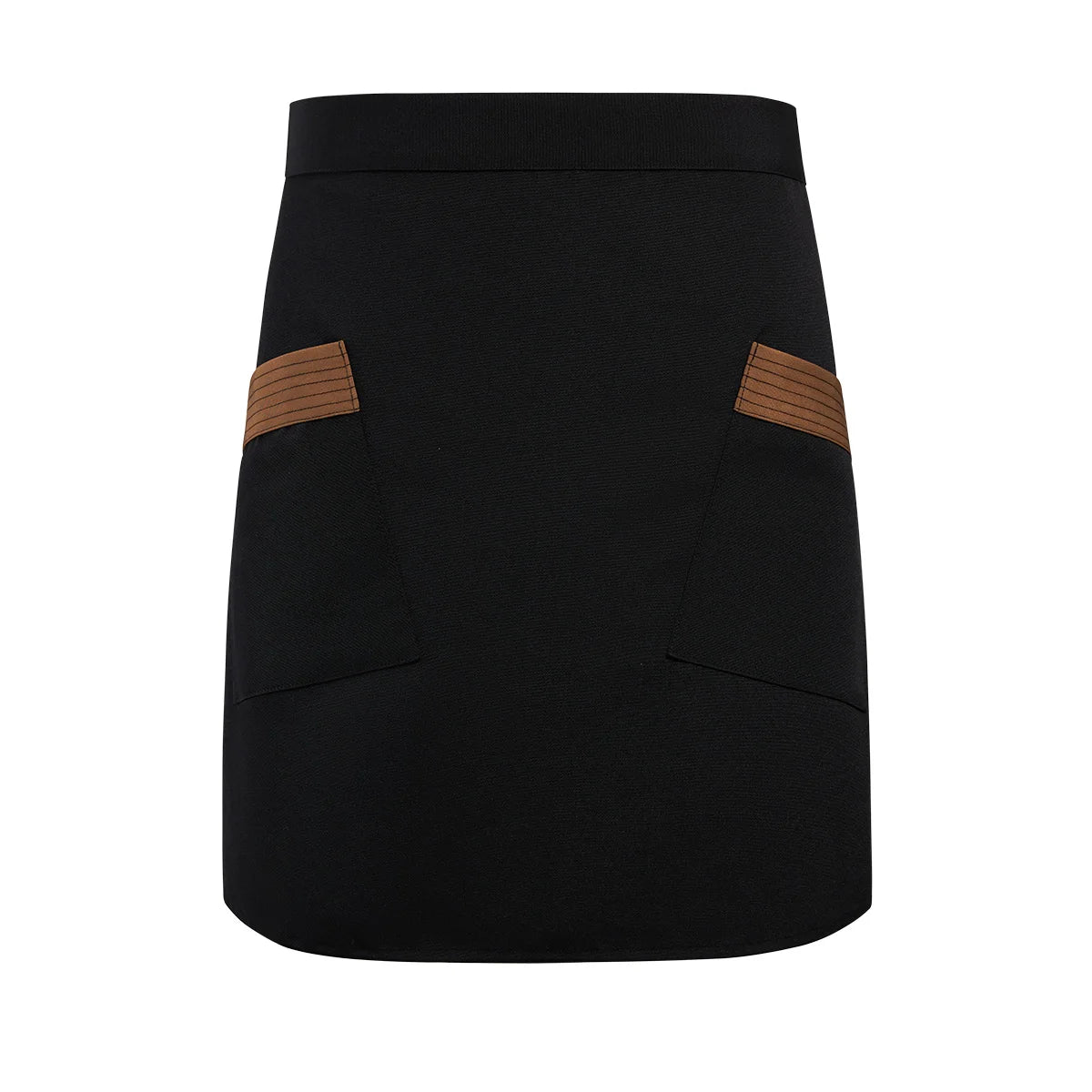 1 Piece Waist Apron for Ladies Kitchen Restaurant Waitress Apron with Side Pockets And Reinforced Seams