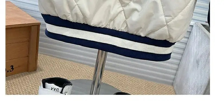 Boys Outerwear Winter Embroidery Fashion Thick Baseball Uniform Jacket Girl Kids Warm Coats Clothing Toddler Top Outfits 2-11Y