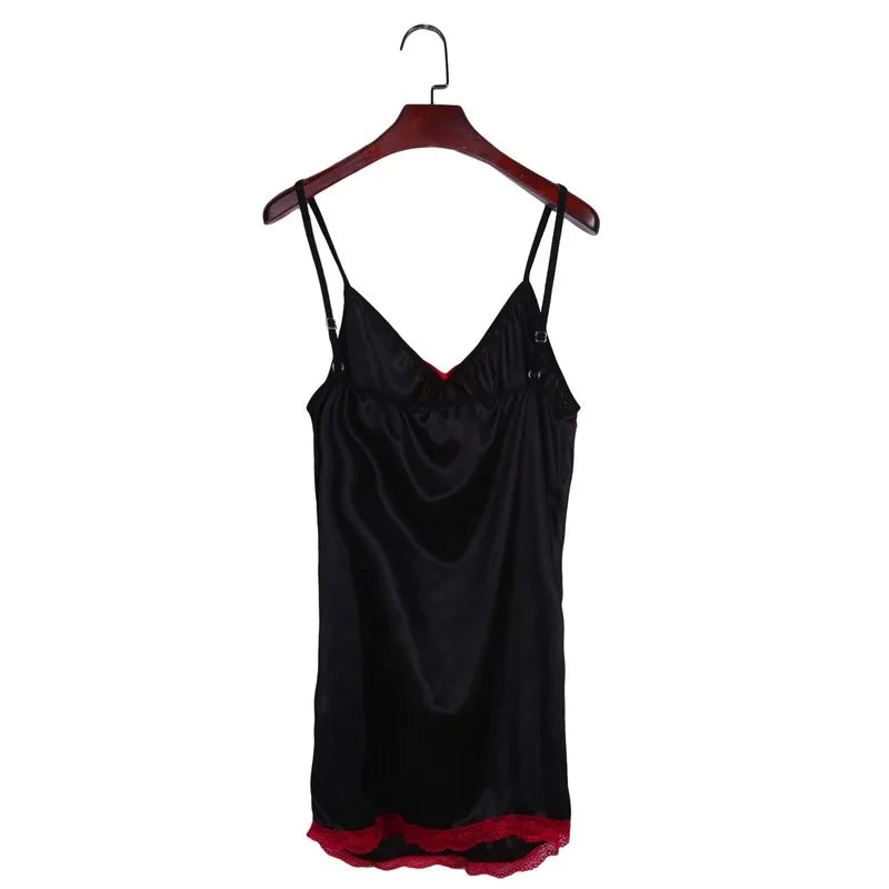 Sexy Nightgown For Women Sexy Nightie Sleepwear Plus Size Lace Floral Female Lingerie Suspenders Nightdress Robe Babydoll Summer