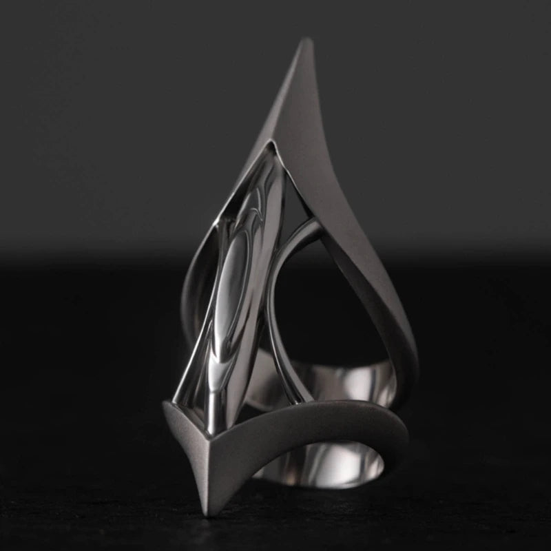 Advanced Hollow Ring Jewelry Aesthetic Open Rings Dinner Party Rings DropShip