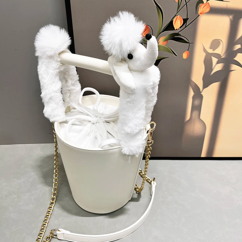 Funny Handbag for women purses and handbag luxury Designer Handmade Women's bag Casual black bucket Female shoulder Bag