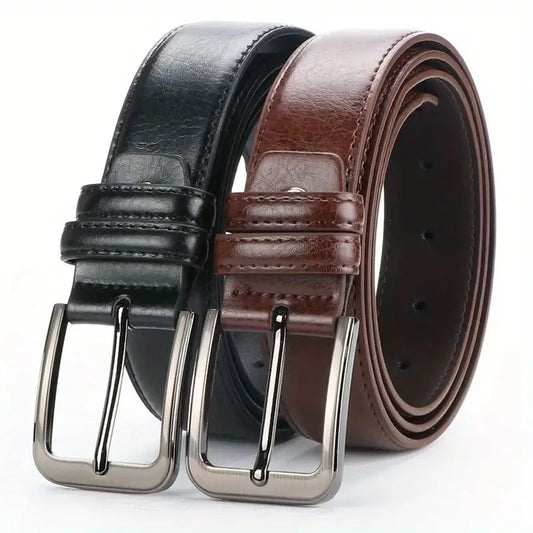 Belt Men's High-End Belt Trendy Men's Belt Fashion Versatile Cross-border Business Belt Pin Buckle