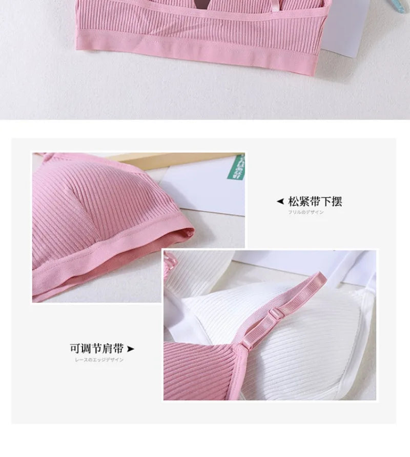 Women Yoga Sports Bras Triangle Cup Underwear Female Breathable Wrapped Tube Top Sexy Beauty Back Adjustable Sling Bra Vest