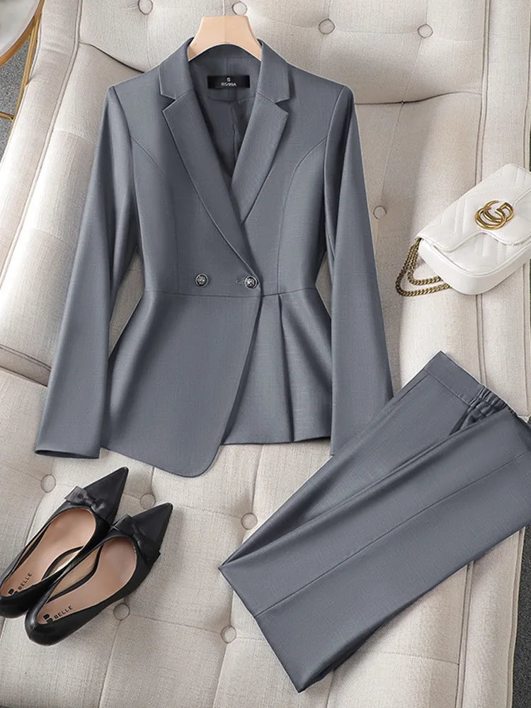 Luxury Ladies Blazer Jacket Women Temperament Design OL Sense Niche Fashion Career Formal Dress Interview Workwear Formal Suits