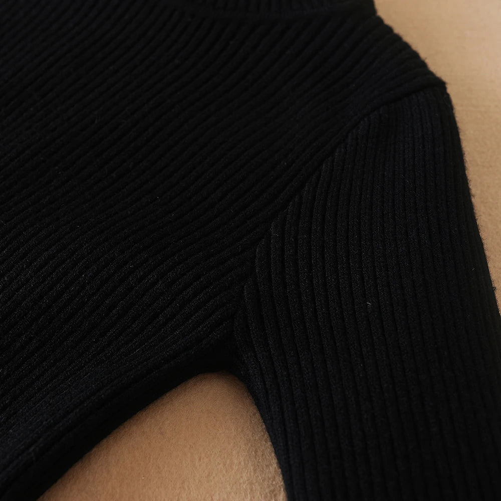 Girls Sweater 2025 New Winter Children Clothes Kids Tops Warm Knitwear Kids Sweater Baby Girls Turtleneck Sweaters