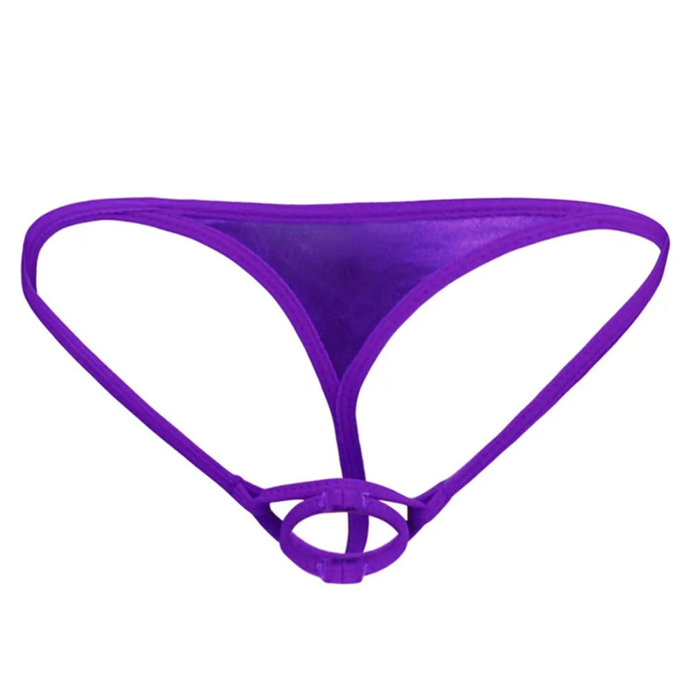 Panties Men Briefs All Seasons Male Penis Sleev Pouch T-back Thong Underpants Bikini Breathable G-string Hollow