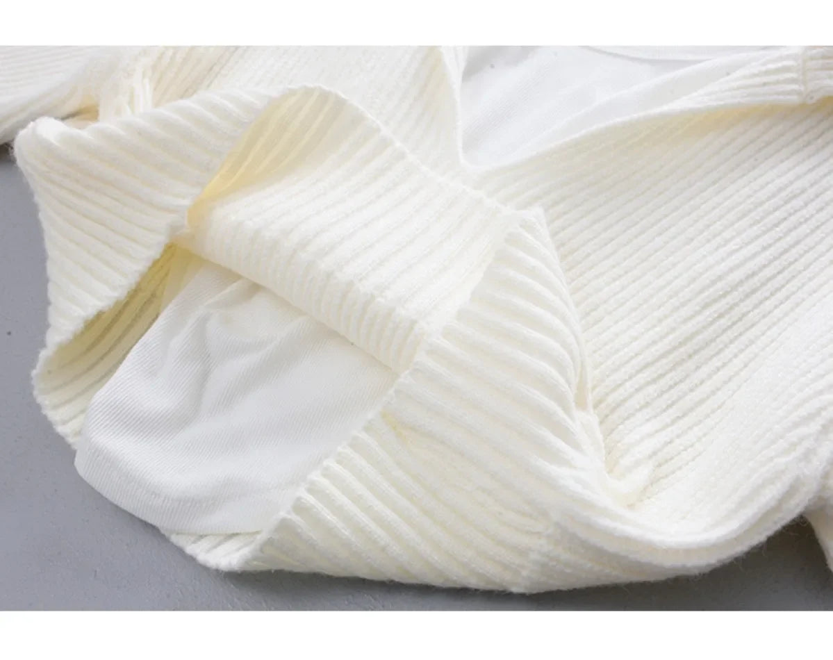 Women's Sweaters Fall/winter 2025 New In Deep V Lapel Pullover Sweater Camisole Two-piece Set Sweater Set Office Lady Jumpers