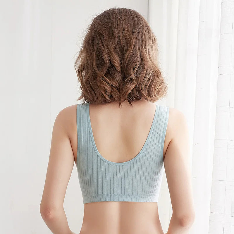 Sexy Vest-style Comfortable Maternity Bra Breathable Gathering Thin Nursing Underwear for Women Bra Comfortable Underwear Cotton