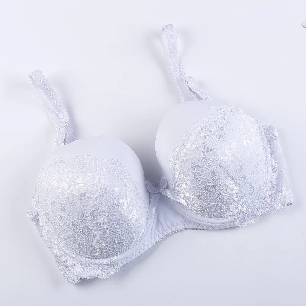 Women big bust Bra 36D 36E 38D 38C 40D 40C 40E 42D 42E 44C 46C 46D 44E mother Sexy Lace Push Up Bras cotton padded Underwear B06
