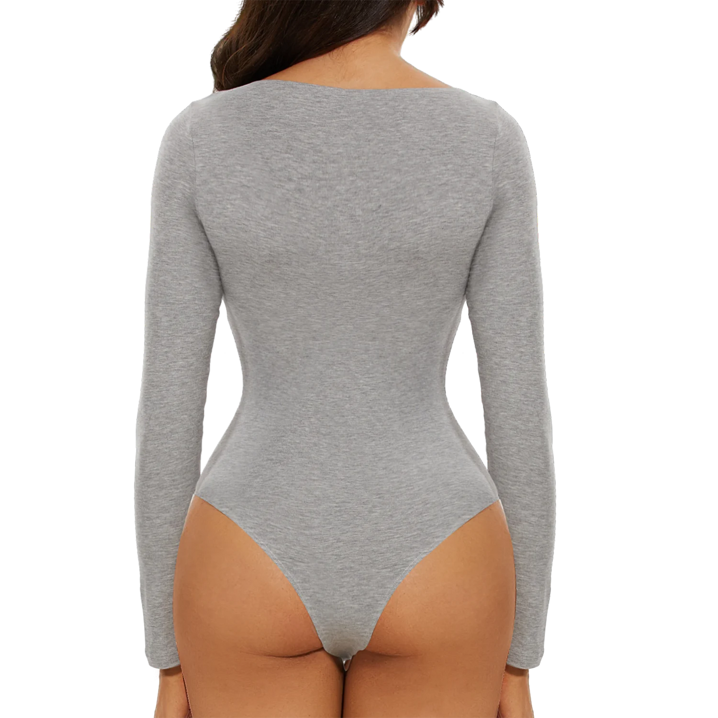 Women's Round Collar Elastic Bodysuit Long Sleeve Jumpsuit Shapewear Shaper Lady Sexy New Female Warm Clothes Autumn Winter