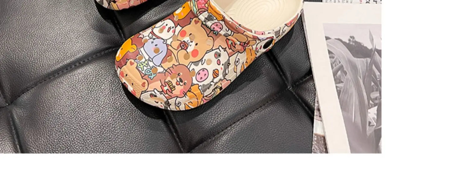 Slippers Casual Summer Women's Shoes Cover Toe Platform Shale Female Beach Slides Luxury Flat Sabot Fashion House Slippers Platf