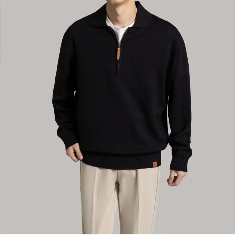 Sweater Men Spring Autumn Pullover Knit Knitwear Male Coat Mens Jumpers for Men Korean Reviews Clothes Men's Sweaters Ami Jersey