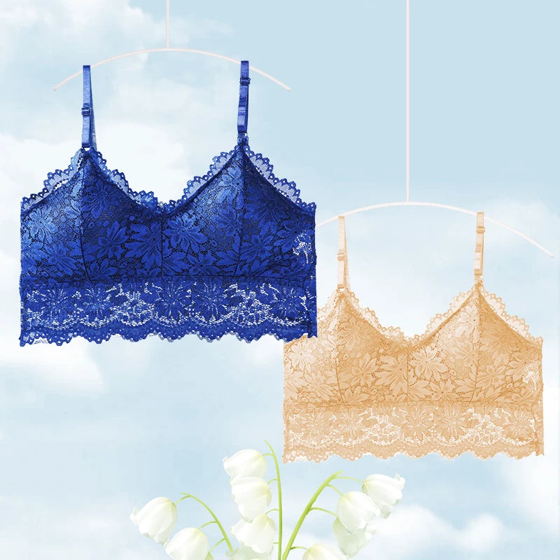 Sexy Bra Women Lace Bralette Sexy Lingerie Underwear Wireless Padded Seamless Bra Ultra Strap Padded Bras for Women