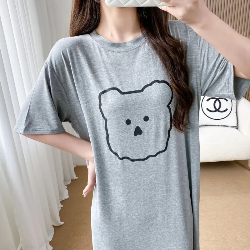 Nursing Dresses Pregnant Breastfeeding Dress For Women Summer Maternity Loose Casual Feeding Clothing