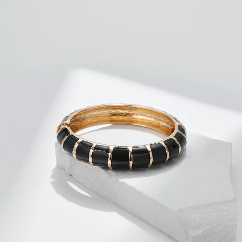 Multicolor Enamel Metal Bangles For Women New Designed Fashion Trendy Jewelry Accessories Gifts Bohemia Fancy Styles Bijoux