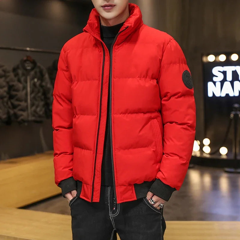 Winter Man Jackets Cotton-padded Parkas Puffer Jacket Men Warm Coats Thick Fashion Casual Outwear Streetwear Men's Clothing Top