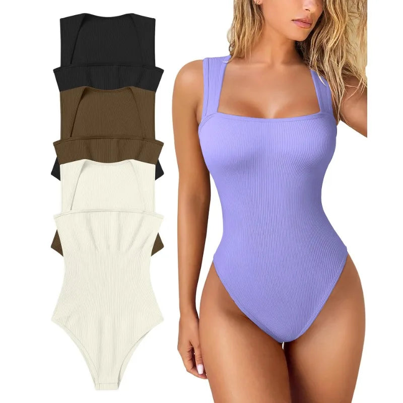 Women's Sexy Sleeveless Jumpsuit With Slimming High Elasticity Abdominal Compression Hip Lifting Slim Fit Jumpsuit Bodysuit