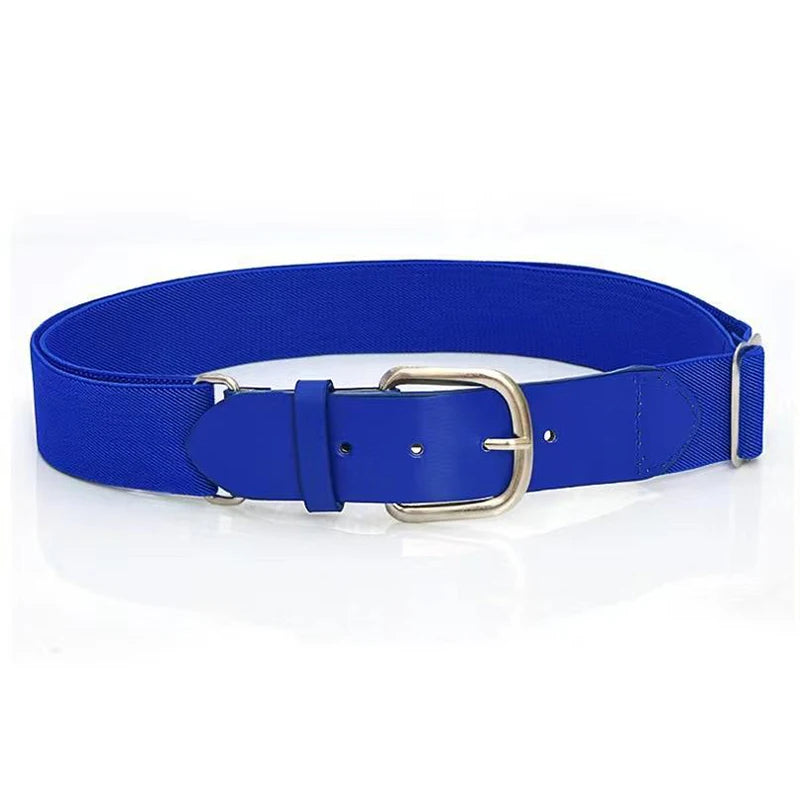 Baseball Belt Men's Belt Club Leisure Elastic Belt Sports Girl Softball Metal Buckle Elastic Belt