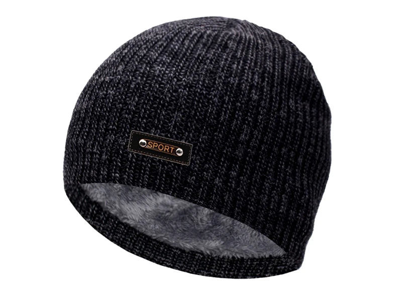 Knitted Hat Men Winter Hats For Women Beanie Hat Cap Fur Skullies Beanies шапка мужская Skull Gorro Bonnet Caps Man