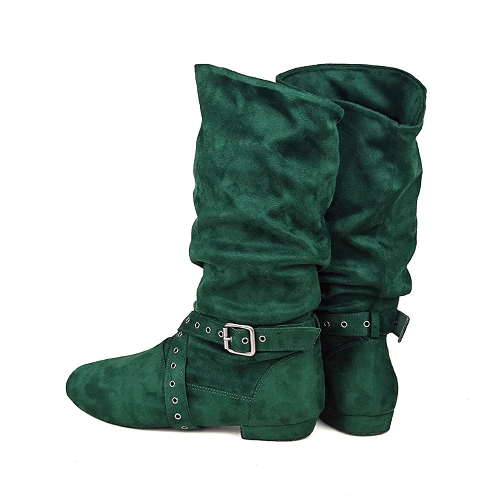 Suede Sole Boot Step Women Latin Dance Boots Salsa Shoe Long Warm Up Line Shoes West Coast Swing Swayd Dance Boots