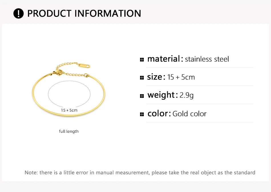 Bohemian Geometric Bangles for Women Gold Plated Stainless Steel Fashion Design Do Not Fade Bangle Bracelets Jewelry Gifts