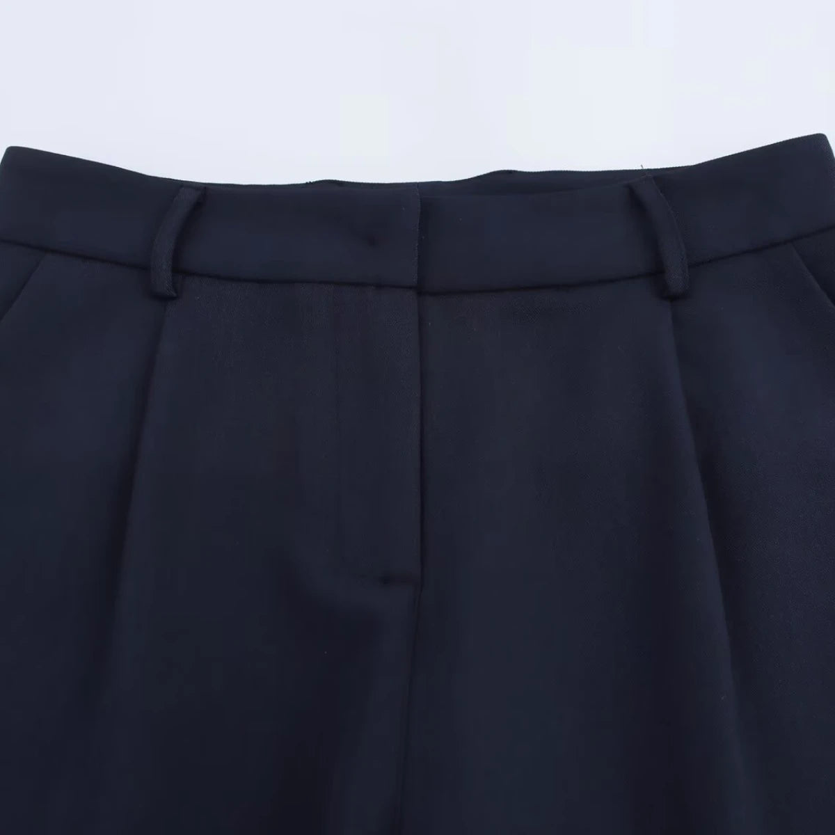 Women's Basic Suit Jacket Trousers Suit Lapel Double-breasted Top High Waist Pants Spring and Summer New Casual Chic Suit