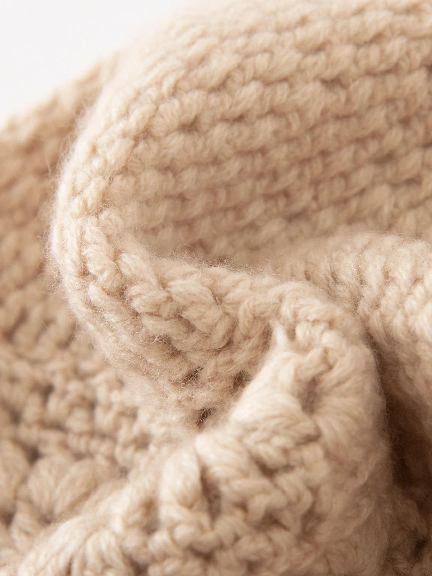 Handmade woolen lady's hat for warmth and leisure, extremely soft