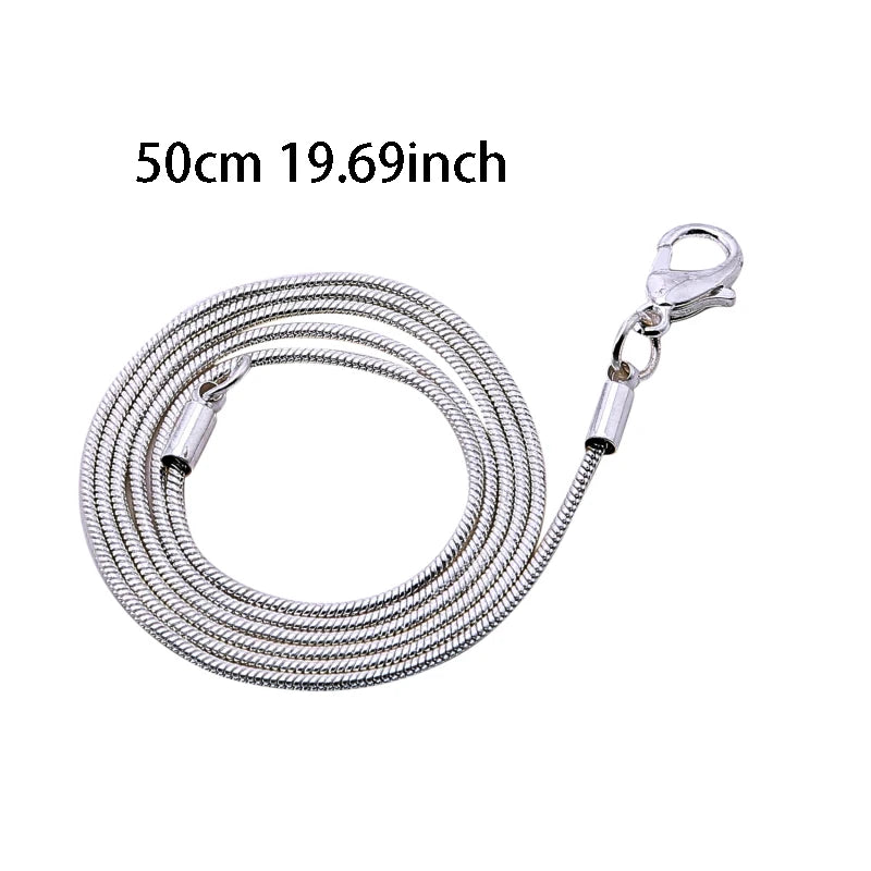 Snake Necklace Chain High-quality Women's And Men's Collarbone Necklace Fashion Wedding Engagement Jewelry Garment Accessories