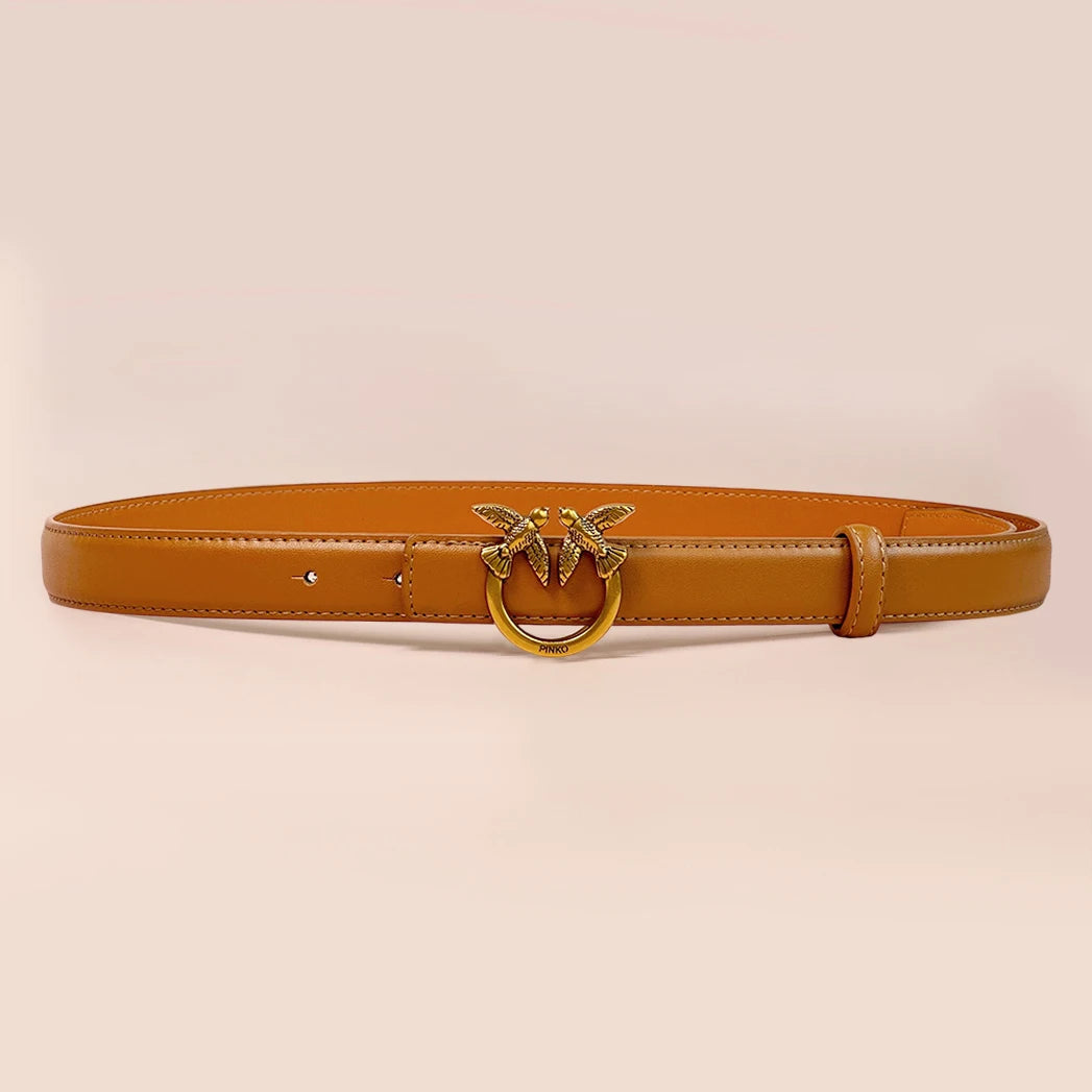 Women's belts with jeans ladies new decorative design sense niche.
