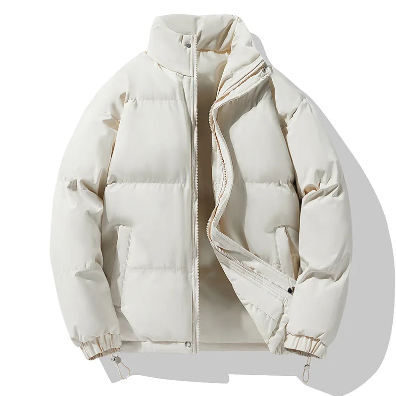 Winter Down Jacket With Logo Printed Outdoor Men's Women's Sports Camping Thick Warm Jacket