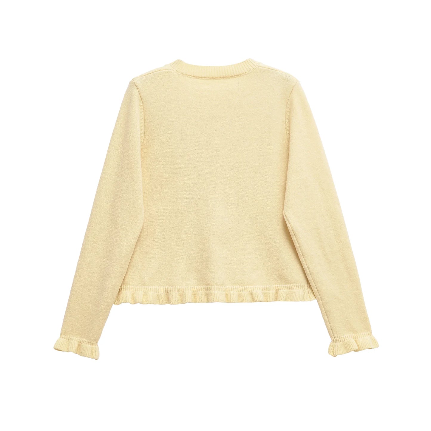 HH Sweater For Women Casual Solid O Neck Single Breasted Long Sleeve Knitted Cardigan Autumn Maternity Outfit Outwear Tops