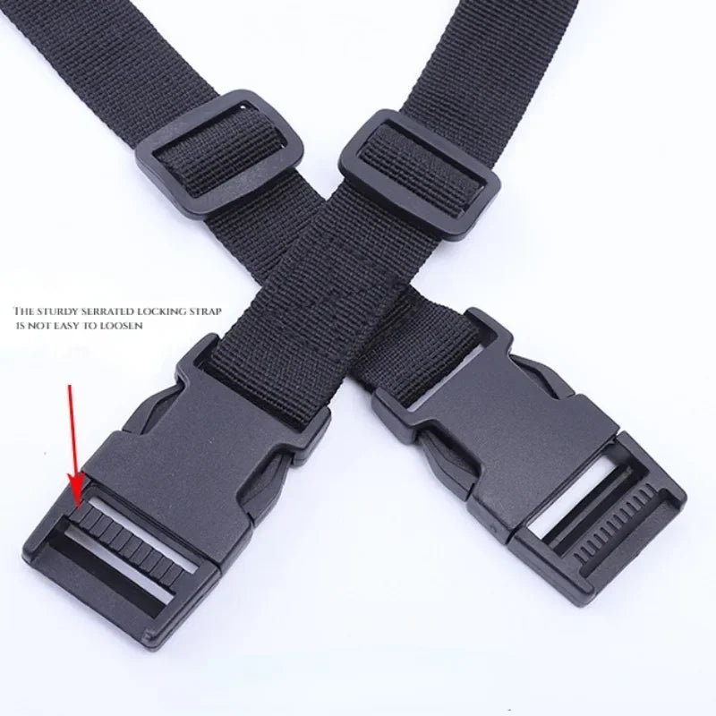 1.4M Buckle Tie-Down Belt Cargo Straps for Car Motorcycle Bike with PP Buckle Tow Rope Strong Card Buckle Belt for Luggage Bag
