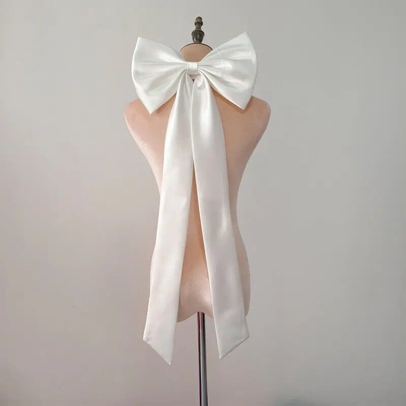 1PC Bride Wedding Bow with Pin Bride Gown Matching Accessorie Detachable Bowknot DIY Handmade Bowknot Dress Accessories