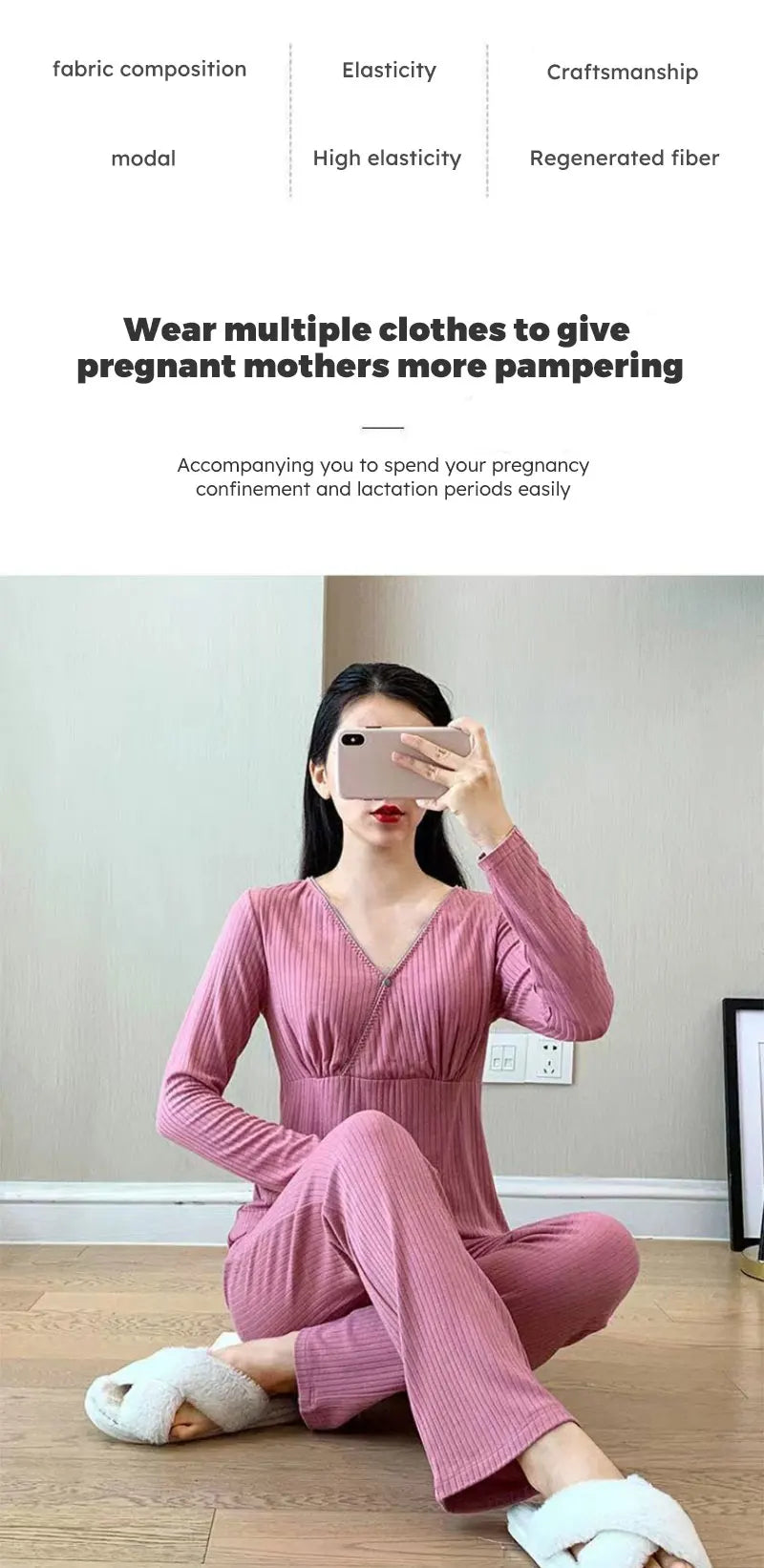 Maternity Nursing Sleepwear Breastfeeding Nightwear for Pregnant Women Pregnancy Breast Feeding Pajamas Suits Maternity Clothes