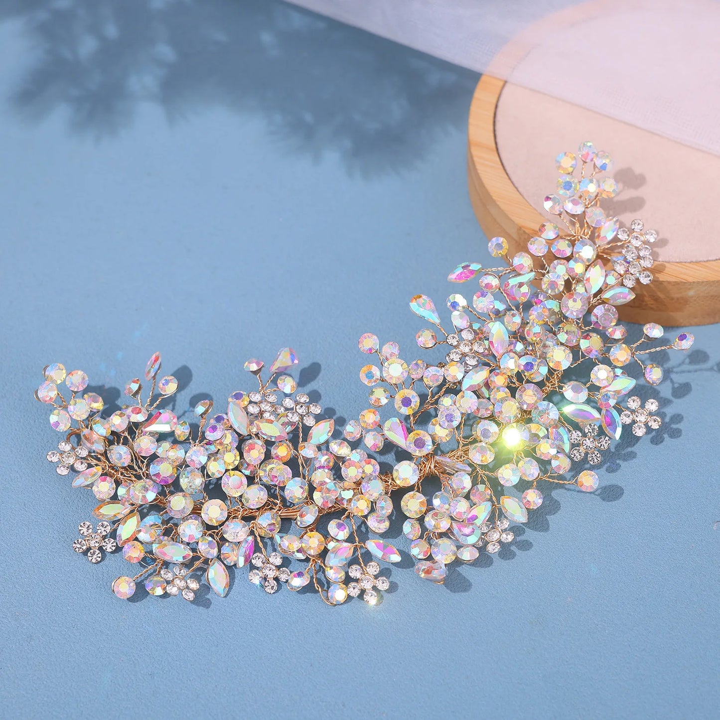 Crystal Headbands Bridal Wedding Headbands Tiaras Hairbands For Women Bride Bridal Wedding Hair Accessories Jewelry Band Gift