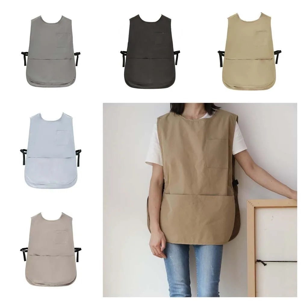 Japanese Household Kitchen Apron Adjustable Catering Workwear Waterproof Work Clothes Anti-static Unisex Salon Barber Cape