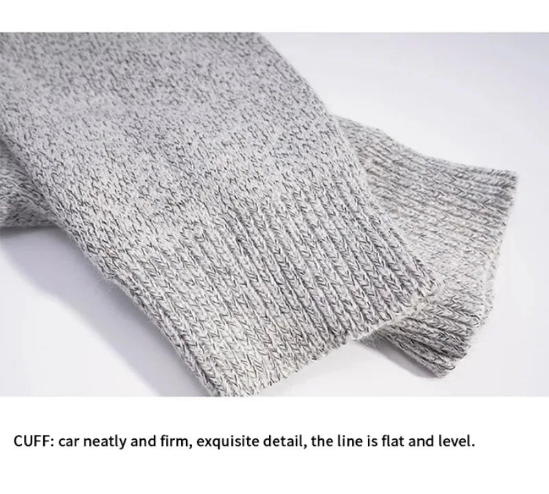 Shark Sweater Men Winter Cartoon Harajuku Korean Y2k Oversized Turtleneck Hip Hop Loose Knit Jumper Pullover High Collar Sweater