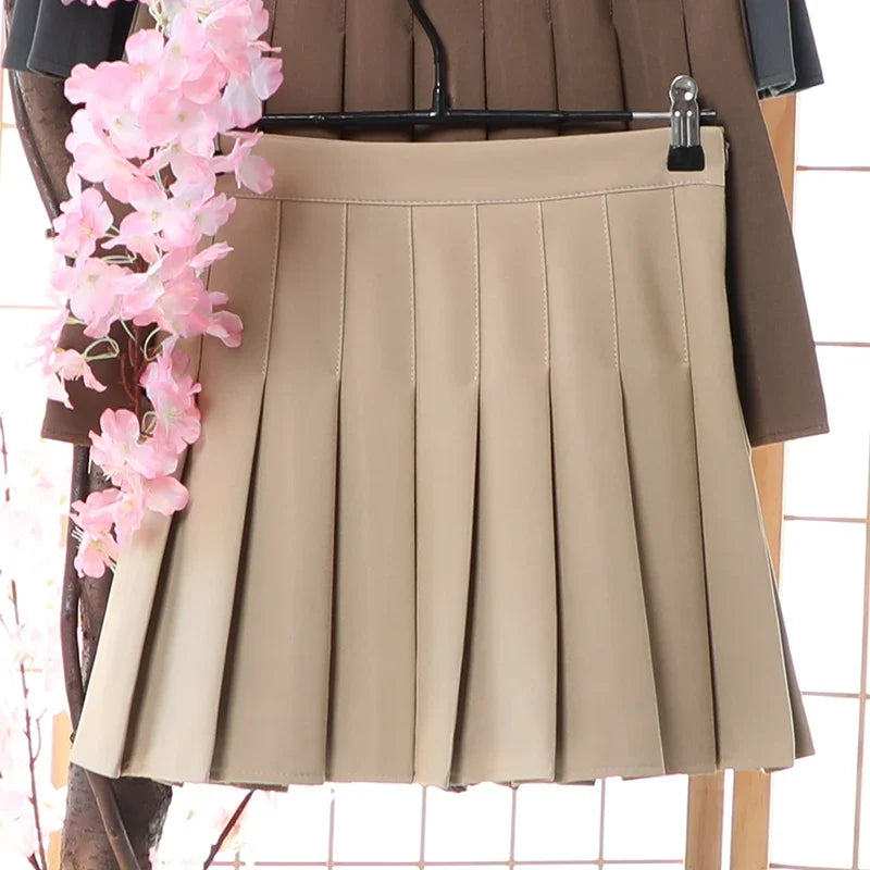 Skirts Summer 2024 Woman Skort Korean Fashion White Faldas Plisadas Para Mujer Lady Clothes A Line Mini Kawaii Pleated Skirt