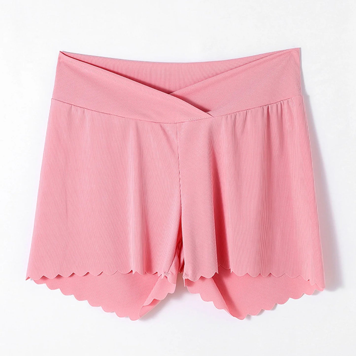 Maternity Summer Thin Low Waist Shorts Dress Skirt Leggings Anti-emptied Safety Pants Pregnant Women Solid Color Underwear
