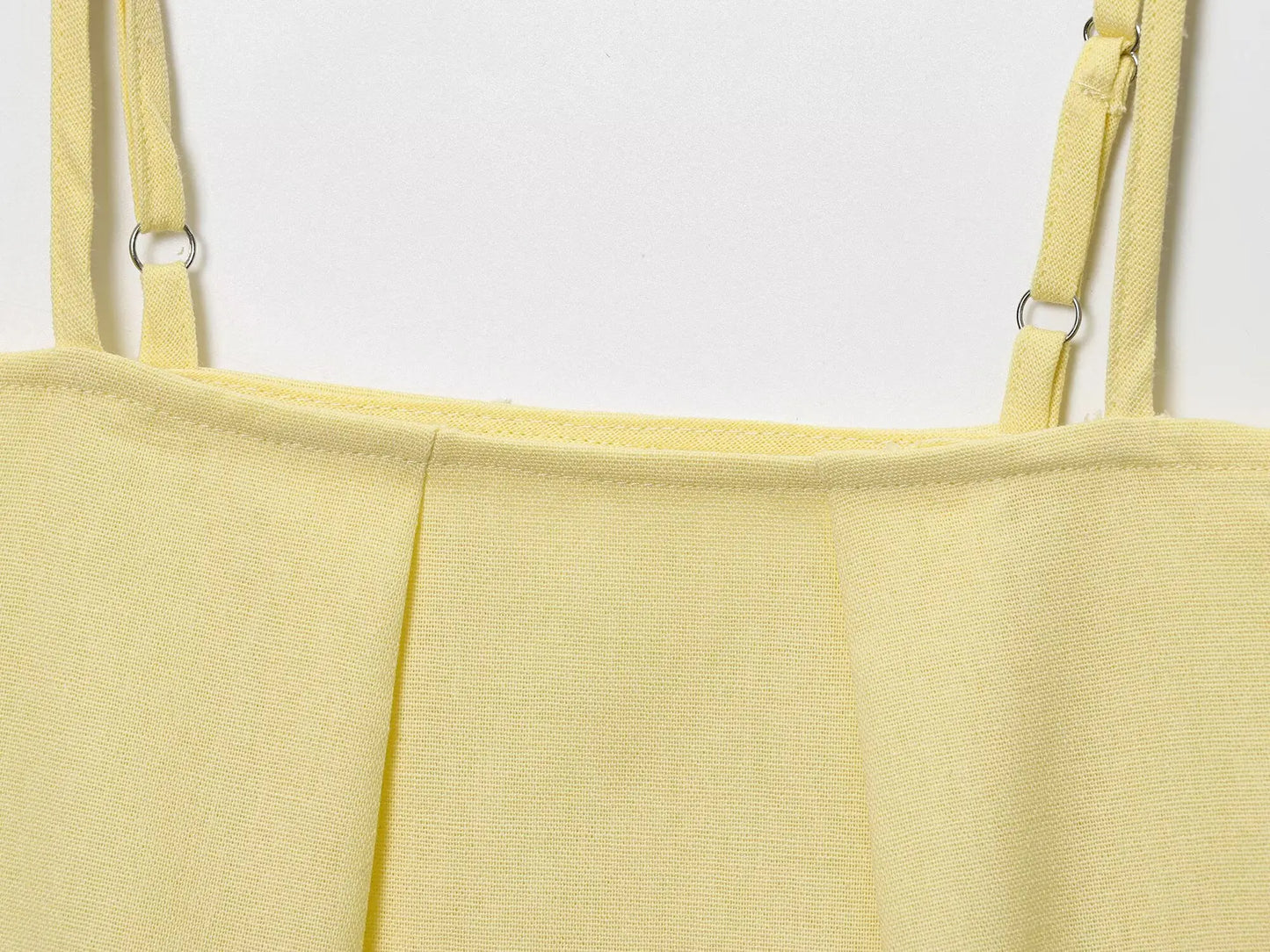 2025 Two Piece Women's Dresses Square Neck Cotton Lining Sleeveless Vest High Waisted Package Hip Skirt