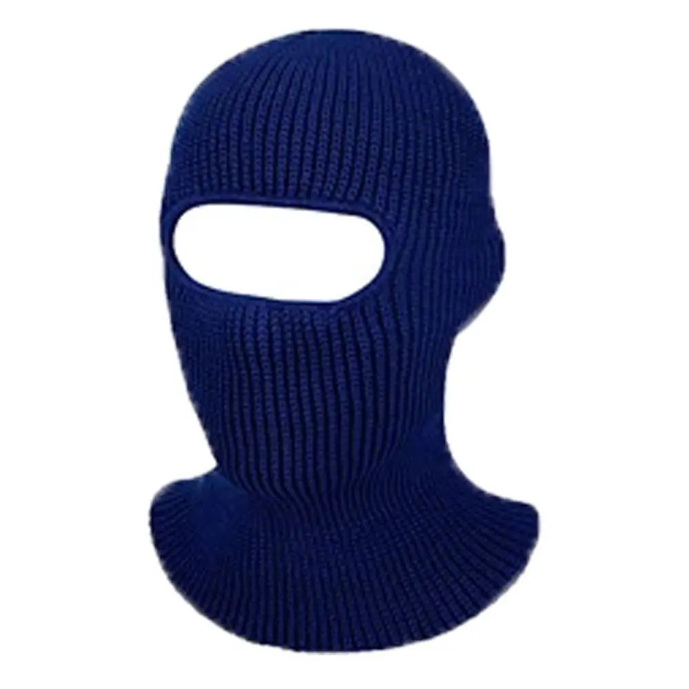 Hat Winter Female 1-Hole Balaclava Skullies Scarf Bonnet Hat Mask Knitted Hats Men Beanies Hat Women Winter Cap Full Face Cover