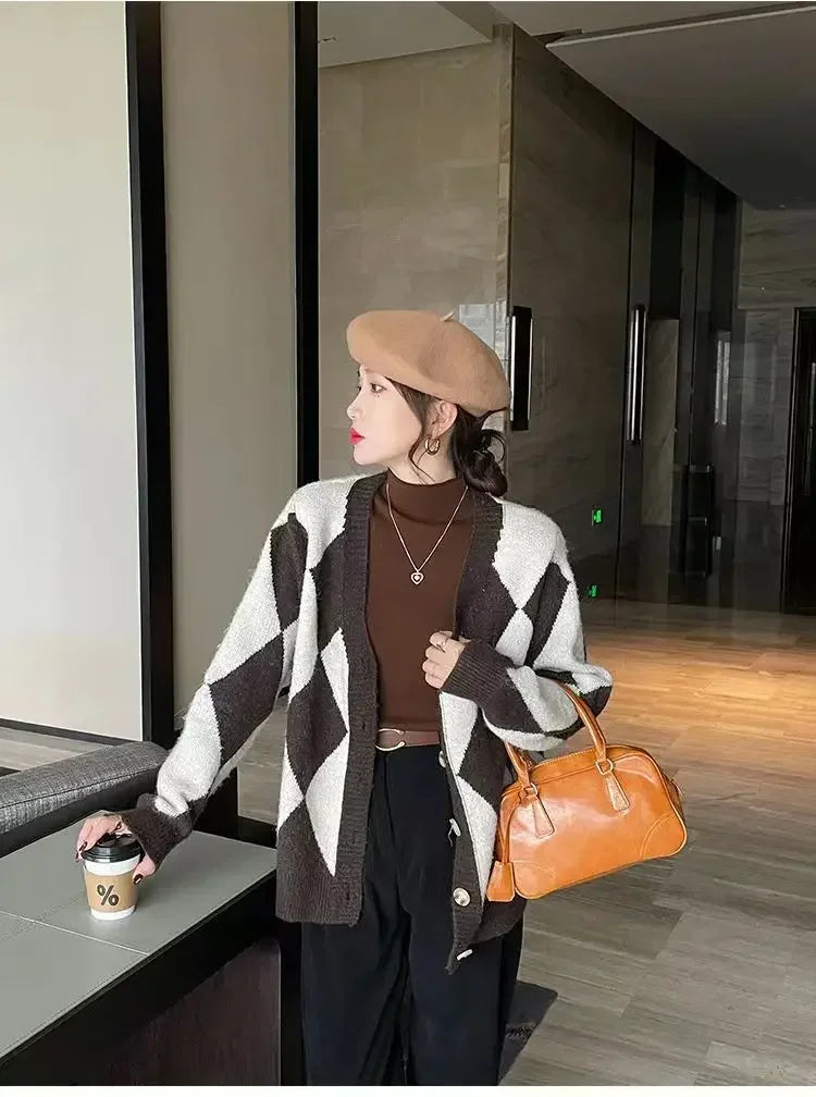 2025 Sweater For Women Casual Thick Warm Knit Plush Velvet Lined Pullover Tops Fall Winter Soft Knitwear Jumper New Slim Poleras